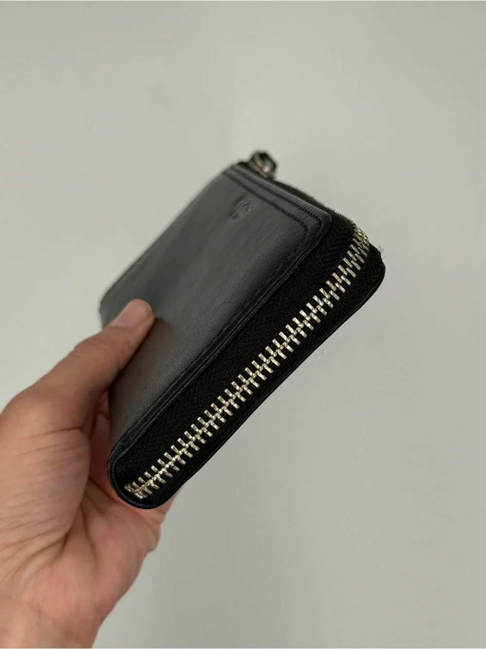 Coach Black Leather Zip-Around Women’s Wallet